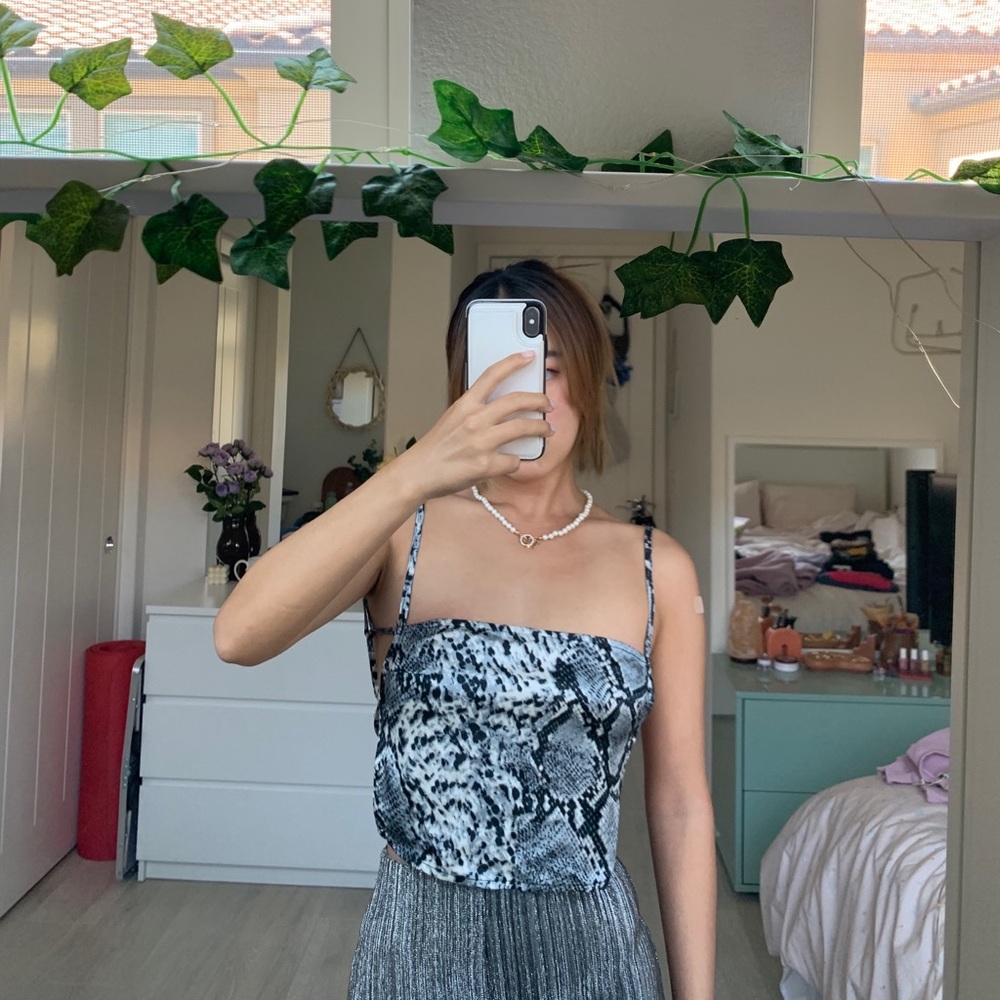 Princess Polly - Animal Print Crop Top AU 8